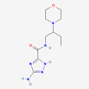 3-amino-N-(2-morpholin-4-ylbutyl)-1H-1,2,4-triazole-5-carboxamide