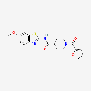 1-(2-furoyl)-N-(6-methoxy-1,3-benzothiazol-2-yl)piperidine-4-carboxamide