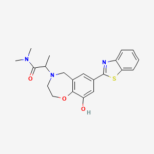 2-[7-(1,3-benzothiazol-2-yl)-9-hydroxy-2,3-dihydro-1,4-benzoxazepin-4(5H)-yl]-N,N-dimethylpropanamide