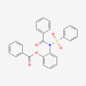 molecular formula C26H19NO5S B5258745 2-[benzoyl(phenylsulfonyl)amino]phenyl benzoate 