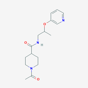 1-acetyl-N-[2-(pyridin-3-yloxy)propyl]piperidine-4-carboxamide