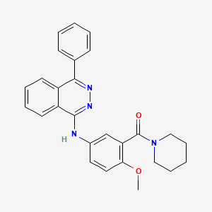 N-[4-methoxy-3-(1-piperidinylcarbonyl)phenyl]-4-phenyl-1-phthalazinamine