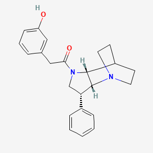 3-{2-oxo-2-[(3R*,3aR*,7aR*)-3-phenylhexahydro-4,7-ethanopyrrolo[3,2-b]pyridin-1(2H)-yl]ethyl}phenol