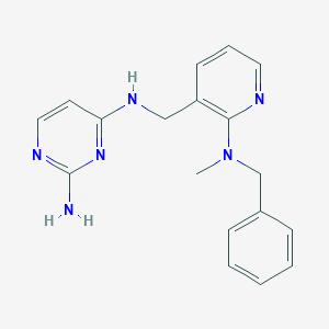 molecular formula C18H20N6 B5258817 N~4~-({2-[benzyl(methyl)amino]pyridin-3-yl}methyl)pyrimidine-2,4-diamine 