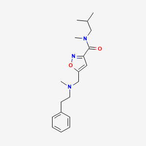 N-isobutyl-N-methyl-5-{[methyl(2-phenylethyl)amino]methyl}isoxazole-3-carboxamide