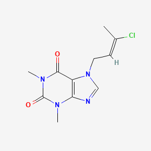 7-(3-chloro-2-buten-1-yl)-1,3-dimethyl-3,7-dihydro-1H-purine-2,6-dione