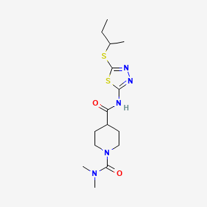 N-[5-(SEC-BUTYLSULFANYL)-1,3,4-THIADIAZOL-2-YL]-N,N-DIMETHYLTETRAHYDRO-1,4(2H)-PYRIDINEDICARBOXAMIDE