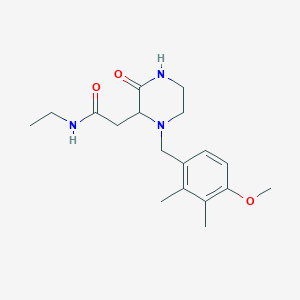 N-ethyl-2-[1-(4-methoxy-2,3-dimethylbenzyl)-3-oxo-2-piperazinyl]acetamide