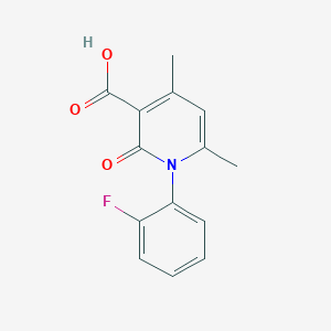 1-(2-fluorophenyl)-4,6-dimethyl-2-oxo-1,2-dihydropyridine-3-carboxylic acid