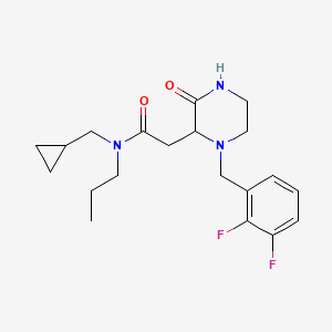 N-(cyclopropylmethyl)-2-[1-(2,3-difluorobenzyl)-3-oxo-2-piperazinyl]-N-propylacetamide