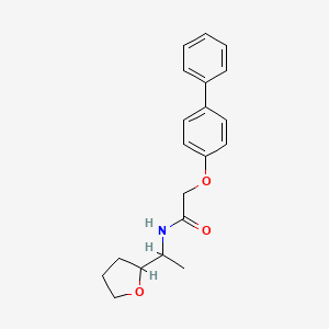 2-(4-biphenylyloxy)-N-[1-(tetrahydro-2-furanyl)ethyl]acetamide