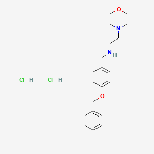 molecular formula C21H30Cl2N2O2 B5259074 N-{4-[(4-methylbenzyl)oxy]benzyl}-2-(4-morpholinyl)ethanamine dihydrochloride 