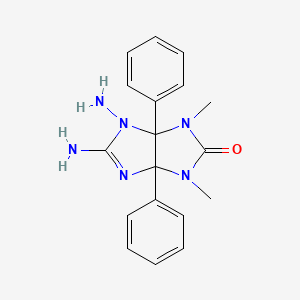 4-amino-5-imino-1,3-dimethyl-3a,6a-diphenylhexahydroimidazo[4,5-d]imidazol-2(1H)-one