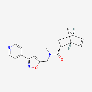 (1R*,2R*,4R*)-N-methyl-N-[(3-pyridin-4-ylisoxazol-5-yl)methyl]bicyclo[2.2.1]hept-5-ene-2-carboxamide