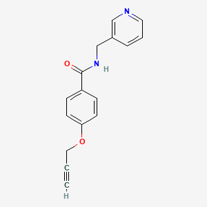 molecular formula C16H14N2O2 B5259103 4-(2-propyn-1-yloxy)-N-(3-pyridinylmethyl)benzamide 