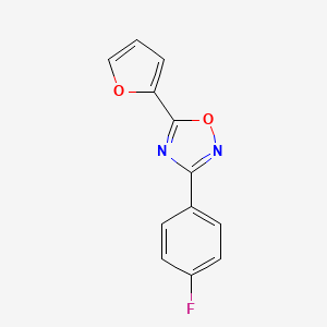 3-(4-fluorophenyl)-5-(2-furyl)-1,2,4-oxadiazole