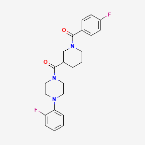 [1-(4-FLUOROBENZOYL)-3-PIPERIDYL][4-(2-FLUOROPHENYL)PIPERAZINO]METHANONE