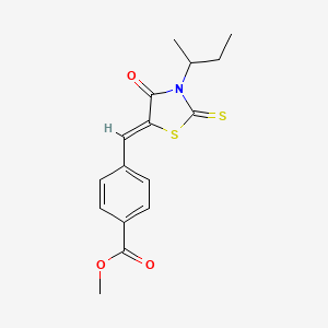 methyl 4-[(3-sec-butyl-4-oxo-2-thioxo-1,3-thiazolidin-5-ylidene)methyl]benzoate