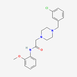 2-[4-(3-chlorobenzyl)-1-piperazinyl]-N-(2-methoxyphenyl)acetamide