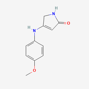 4-[(4-methoxyphenyl)amino]-1,5-dihydro-2H-pyrrol-2-one