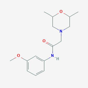 2-(2,6-dimethyl-4-morpholinyl)-N-(3-methoxyphenyl)acetamide