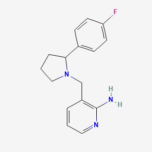 3-{[2-(4-fluorophenyl)-1-pyrrolidinyl]methyl}-2-pyridinamine