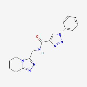 1-phenyl-N-(5,6,7,8-tetrahydro[1,2,4]triazolo[4,3-a]pyridin-3-ylmethyl)-1H-1,2,3-triazole-4-carboxamide