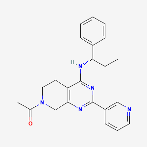 7-acetyl-N-[(1S)-1-phenylpropyl]-2-pyridin-3-yl-5,6,7,8-tetrahydropyrido[3,4-d]pyrimidin-4-amine