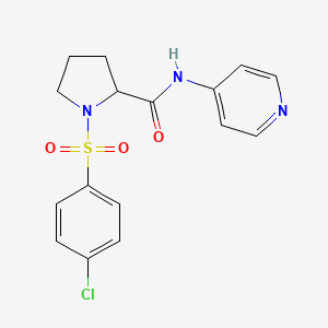 1-[(4-chlorophenyl)sulfonyl]-N-4-pyridinylprolinamide