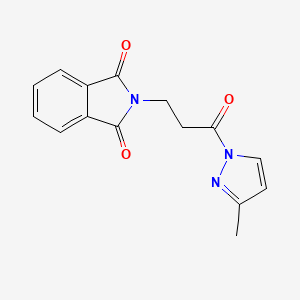 2-[3-(3-methyl-1H-pyrazol-1-yl)-3-oxopropyl]-1H-isoindole-1,3(2H)-dione