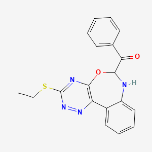 [3-(ethylthio)-6,7-dihydro[1,2,4]triazino[5,6-d][3,1]benzoxazepin-6-yl](phenyl)methanone