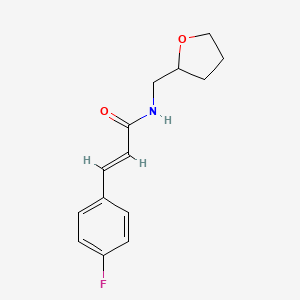 3-(4-fluorophenyl)-N-(tetrahydro-2-furanylmethyl)acrylamide