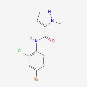 N-(4-bromo-2-chlorophenyl)-1-methyl-1H-pyrazole-5-carboxamide