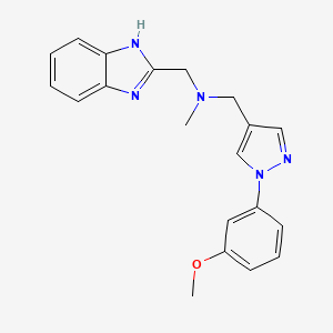 (1H-benzimidazol-2-ylmethyl){[1-(3-methoxyphenyl)-1H-pyrazol-4-yl]methyl}methylamine