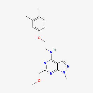 N-[2-(3,4-dimethylphenoxy)ethyl]-6-(methoxymethyl)-1-methyl-1H-pyrazolo[3,4-d]pyrimidin-4-amine