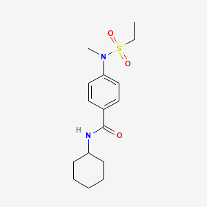 N-cyclohexyl-4-[(ethylsulfonyl)(methyl)amino]benzamide