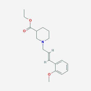 ethyl 1-[(E)-3-(2-methoxyphenyl)prop-2-enyl]piperidine-3-carboxylate