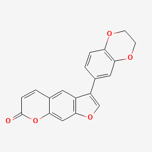 3-(2,3-dihydro-1,4-benzodioxin-6-yl)-7H-furo[3,2-g]chromen-7-one