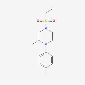 4-(ethylsulfonyl)-2-methyl-1-(4-methylphenyl)piperazine