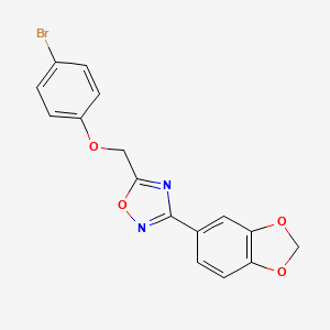 3-(1,3-benzodioxol-5-yl)-5-[(4-bromophenoxy)methyl]-1,2,4-oxadiazole