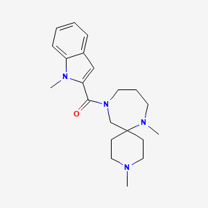 3,7-dimethyl-11-[(1-methyl-1H-indol-2-yl)carbonyl]-3,7,11-triazaspiro[5.6]dodecane