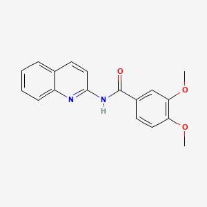 3,4-dimethoxy-N-quinolin-2-ylbenzamide