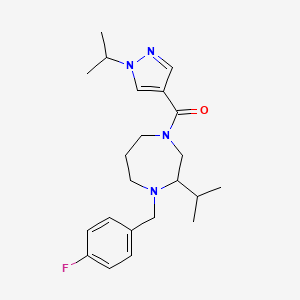 1-(4-fluorobenzyl)-2-isopropyl-4-[(1-isopropyl-1H-pyrazol-4-yl)carbonyl]-1,4-diazepane