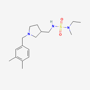 N'-{[1-(3,4-dimethylbenzyl)pyrrolidin-3-yl]methyl}-N-ethyl-N-methylsulfamide