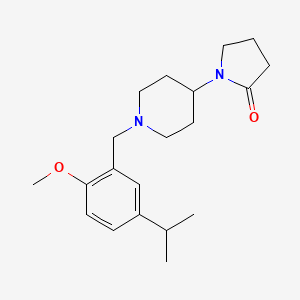 molecular formula C20H30N2O2 B5259600 1-[1-(5-isopropyl-2-methoxybenzyl)piperidin-4-yl]pyrrolidin-2-one 