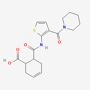 6-({[3-(PIPERIDINOCARBONYL)-2-THIENYL]AMINO}CARBONYL)-3-CYCLOHEXENE-1-CARBOXYLIC ACID