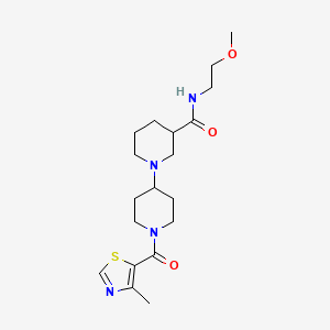 N-(2-methoxyethyl)-1'-[(4-methyl-1,3-thiazol-5-yl)carbonyl]-1,4'-bipiperidine-3-carboxamide