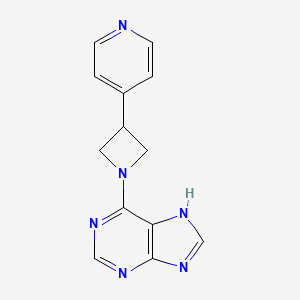 6-[3-(4-pyridinyl)-1-azetidinyl]-9H-purine