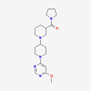 molecular formula C20H31N5O2 B5259725 1'-(6-methoxypyrimidin-4-yl)-3-(pyrrolidin-1-ylcarbonyl)-1,4'-bipiperidine 