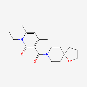 1-ethyl-4,6-dimethyl-3-(1-oxa-8-azaspiro[4.5]dec-8-ylcarbonyl)-2(1H)-pyridinone